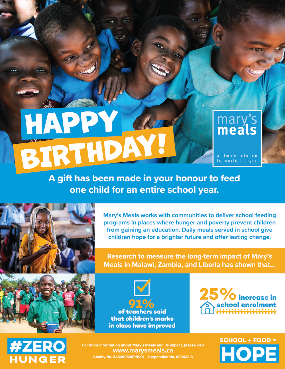 Feed One Child for an Entire School Year