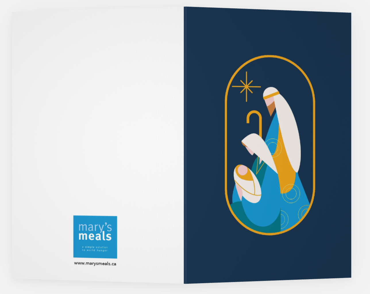 "May the Blessings of Christmas Surround You" Christmas Cards (10 cards with envelopes)