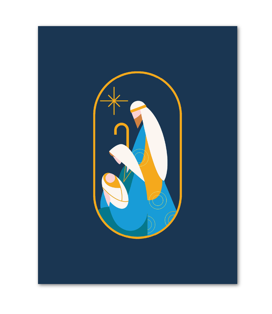 "May the Blessings of Christmas Surround You" Christmas Cards (10 cards with envelopes)