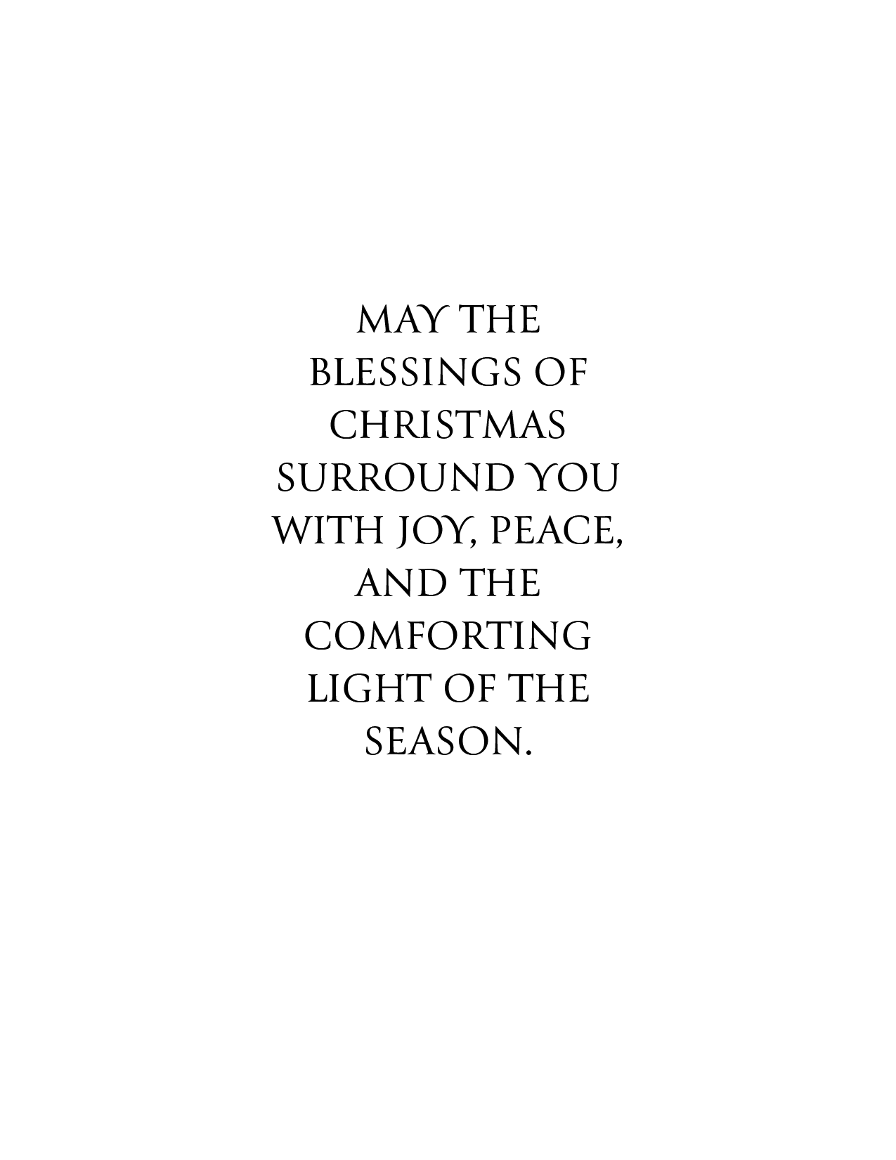 "May the Blessings of Christmas Surround You" Christmas Cards (10 cards with envelopes)